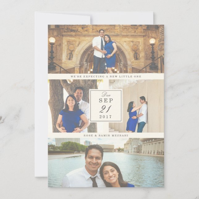 Letzte Schwangerschaftsankündigung Ankündigung (Vorderseite)