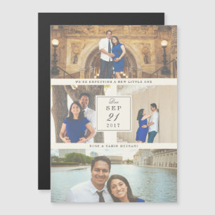 Letzte Schwangerschaftsankündigung Magneteinladung