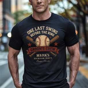 Letzte Schwung Baseball Junggesellenabschied T-Shirt