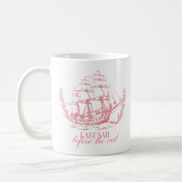 Letzte Segelpartie vor dem Schleier Junggesellinne Kaffeetasse