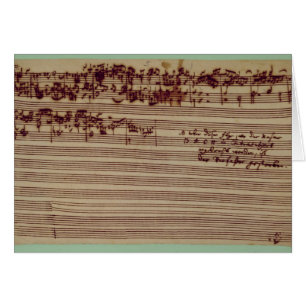 Letzte Seite der Kunst von Fugue, 1740s