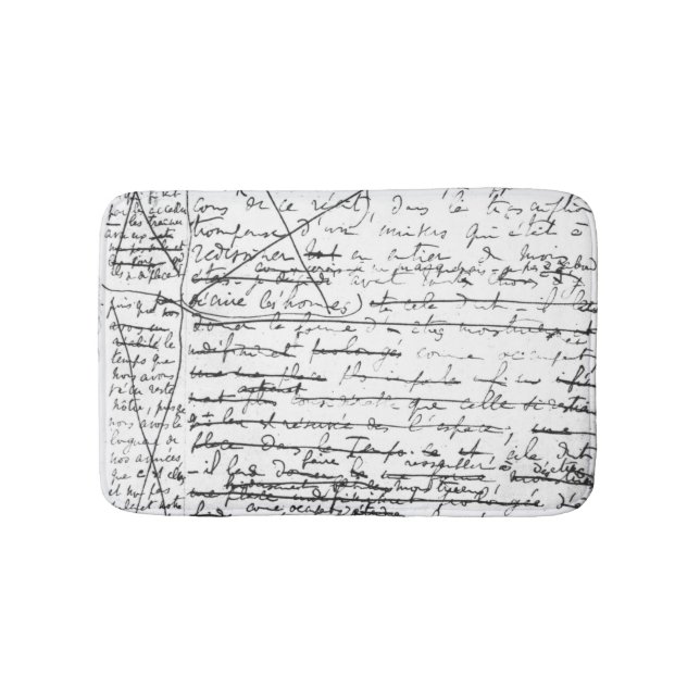 Letzte Seite 'eines La Recherche du Temps Perdu' Badematte (Vorderseite)