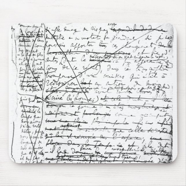 Letzte Seite 'eines La Recherche du Temps Perdu' Mousepad (Vorne)