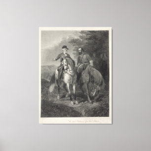 Letzte Sitzung von Robert E. Lee u. von Stonewall Leinwanddruck