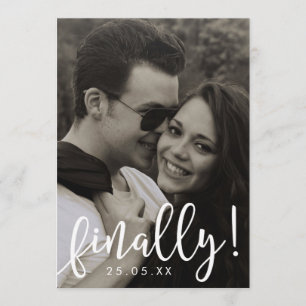 Letzte Skript-Schriftart-Overlay-Save the Date-Kar Save The Date