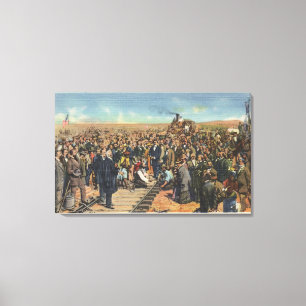 Letzte Spitze fahren - Bahnstrecke Leinwanddruck