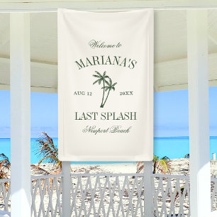 Letzte Splash Beach Palms Bachelorette Banner
