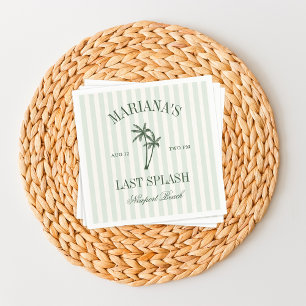 Letzte Splash Beach Palms Bachelorette Serviette