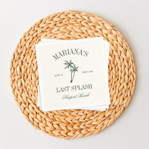 Letzte Splash Beach Palms Bachelorette Serviette