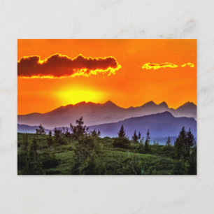 Letzte Sunset Postkarte