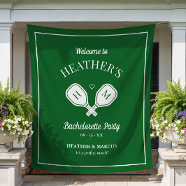 Letzte Swing Pickleball Bachelorette Wandteppich