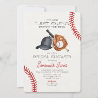 Letzte Swing vor dem Ring-Baseball-Brautparty