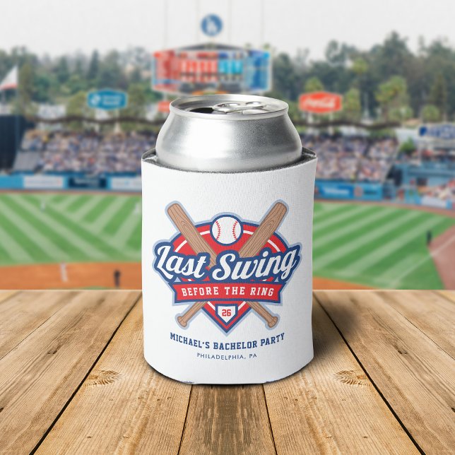 Letzte Swing vor dem Ring Baseball Dosenkühler (Von Creator hochgeladen)
