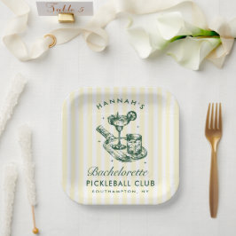 Letzte Swing vor dem Ring Pickleball Bach Weekend Pappteller