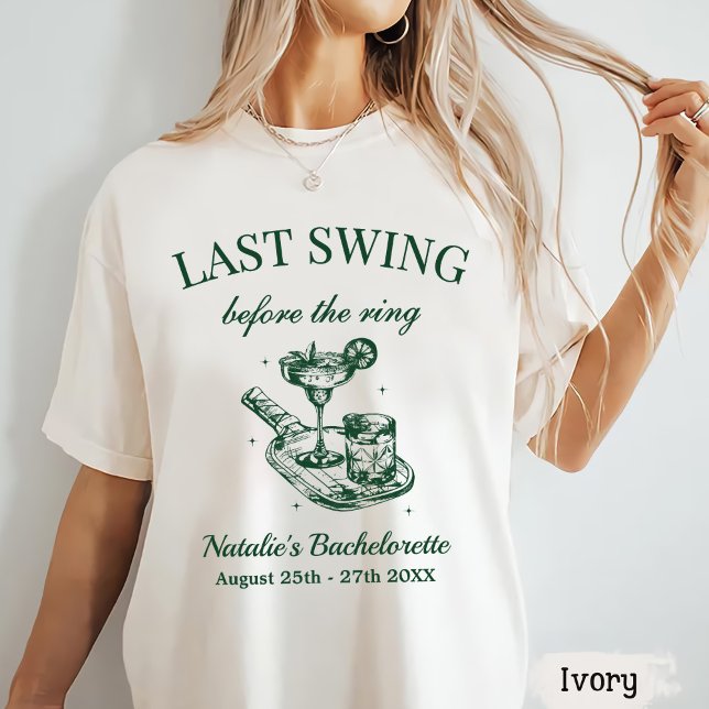 Letzte Swing vor dem Ring Pickleball Bach Weekend T-Shirt (Von Creator hochgeladen)