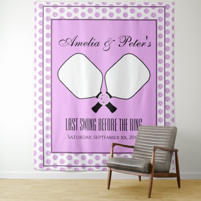 Letzte Swing vor dem Ring Willkommen & Vielen Dank Wandteppich (Beispiel)