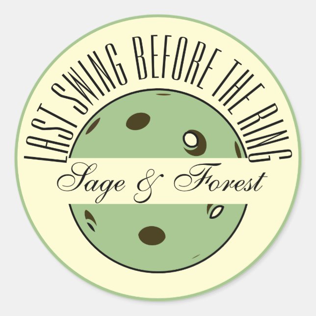 Letzte Swing vor der Ringelblende Runder Aufkleber (Vorderseite)