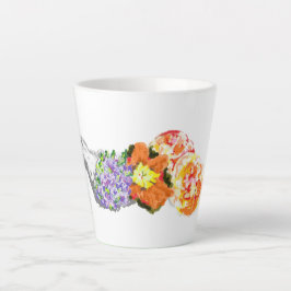 Letzte Tasse: Bouquet der Blume mit Früchten Milchtasse