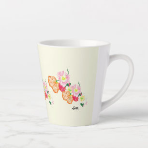 Letzte Tasse: Mohnblütenbäume, Blume Milchtasse