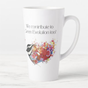 Letzte Tasse - Vogelbeitrag zur grünen Evolution.
