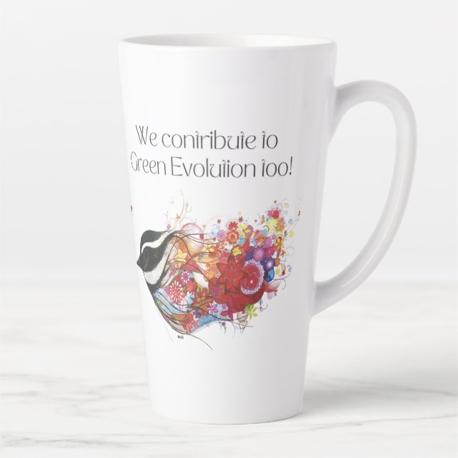 Letzte Tasse - Vogelbeitrag zur grünen Evolution. (Rechts)
