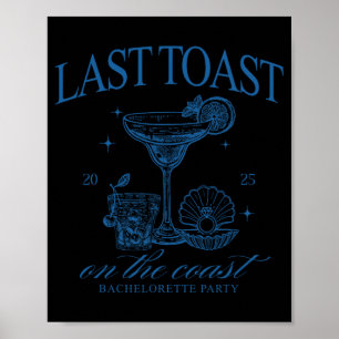 Letzte Toast Auf Der Küste Team Braut Strand Jungg Poster
