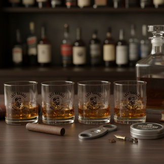 Letzte Tonne vor der Junggesellenparty der Braut Whiskyglas