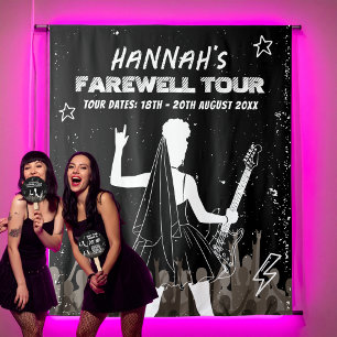 Letzte Tour Punk Rock Band Bachelorette Willkommen Wandteppich