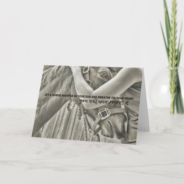 LETZTE WHISPER-Grußkarte Dankeskarte (Vorderseite)