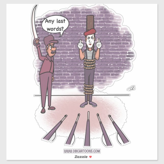 Letzte Wörter mit benutzerdefinierter Aufkleber zu (Blatt)