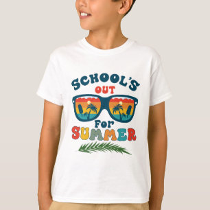 Letzten Schultag ist die Schule für den Sommer Vin T-Shirt