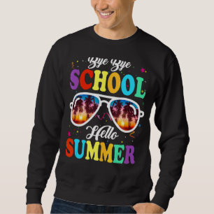 Letzten Schultag mit der Schule Hallo Pool schwimm Sweatshirt