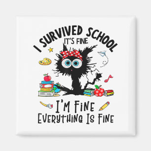 Letzten Tag der Schule ist es schön, ich bin gut l Magnet