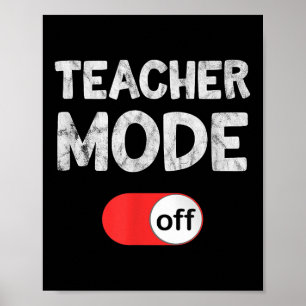Letzten Tag Schule Sprichwort - LehrerIn Funny Mod Poster