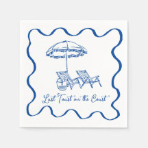 Letzten Toast am Cocktail Napkin