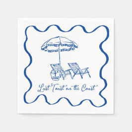 Letzten Toast am Cocktail Napkin Serviette