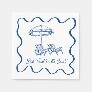 Letzten Toast am Cocktail Napkin Serviette