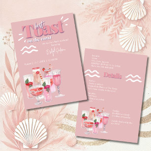 letzten Toast am Küstenbachelorette-Wochenende Einladung