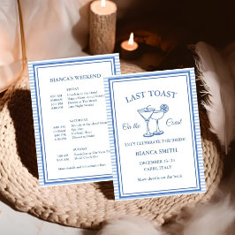 Letzten Toast am Party des Bachelorette-Wochenende Einladung