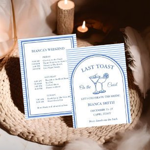 Letzten Toast am Party des Bachelorette-Wochenende Einladung