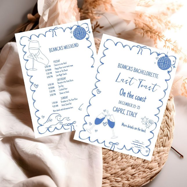 Letzten Toast am Party des Bachelorette-Wochenende Einladung (Von Creator hochgeladen)