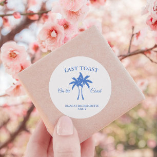 Letzten Toast am Party des Bachelorette-Wochenende Runder Aufkleber