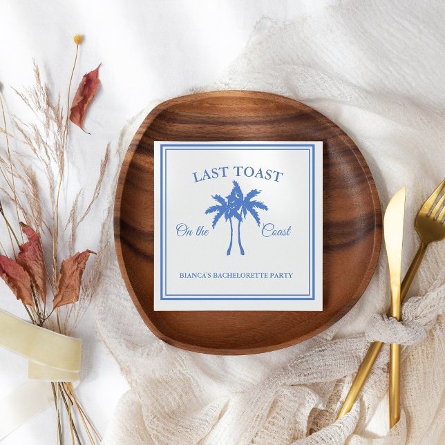 Letzten Toast am Party des Bachelorette-Wochenende Serviette (Von Creator hochgeladen)