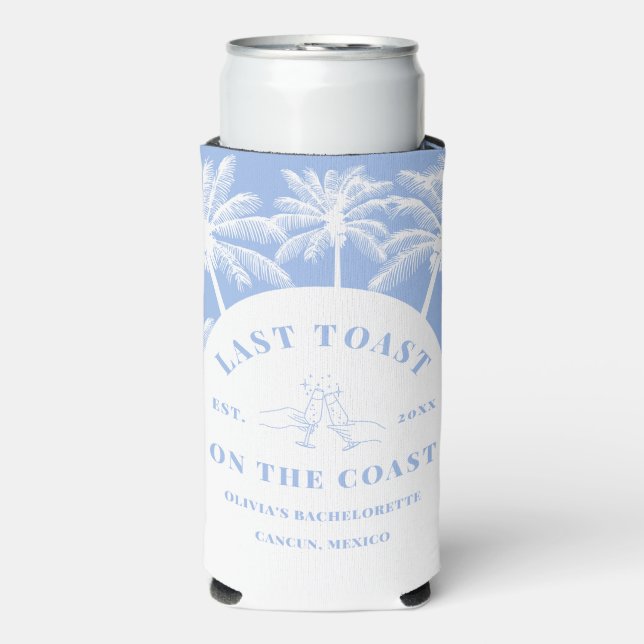 Letzten Toast am Strand Bachelorette Cooler Selters Dosenkühler (Seltzer Vorderseite)