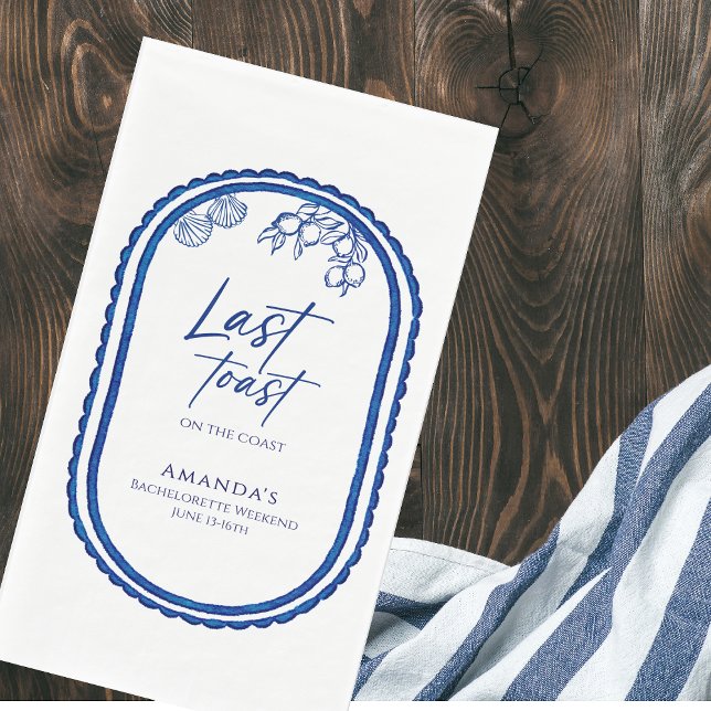 Letzten Toast am Wochenende am Strand Bechelorette Serviette (Von Creator hochgeladen)