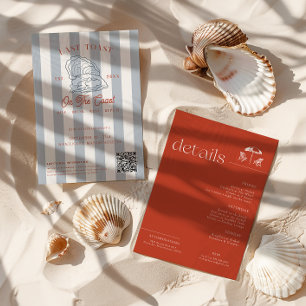 Letzten Toast am Wochenende des Küstenbachelorette Einladung