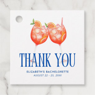 Letzten Toast an der Küste Aperol Spritz Bachelore Geschenkanhänger