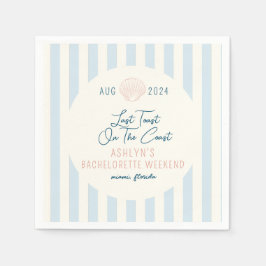 Letzten Toast an der Küste Bachelorette Napkins Serviette