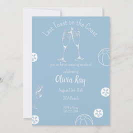 Letzten Toast auf dem Bachelloretteoes-Hower, Einladung