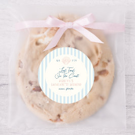 Letzten Toast auf dem Bachelorette-Rundaufkleber Runder Aufkleber